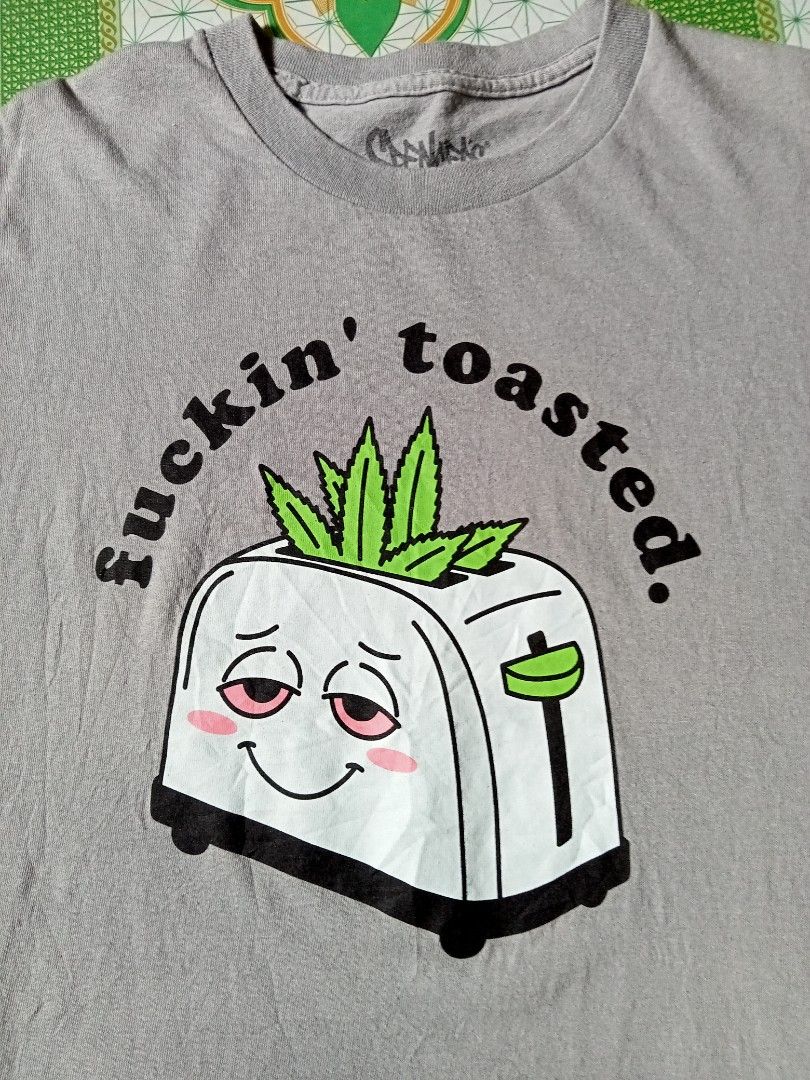 Weed Tee OPT (Category: Tshirts & Polo Shirts ) located in Cabadbaran. Submitted by reizen_ace051823 (Listing ID 1470030050, Image 3). Description: - condition 9.8/10 no issue - no backhit/no side seam - size large on tag - dimes L28 x W22.