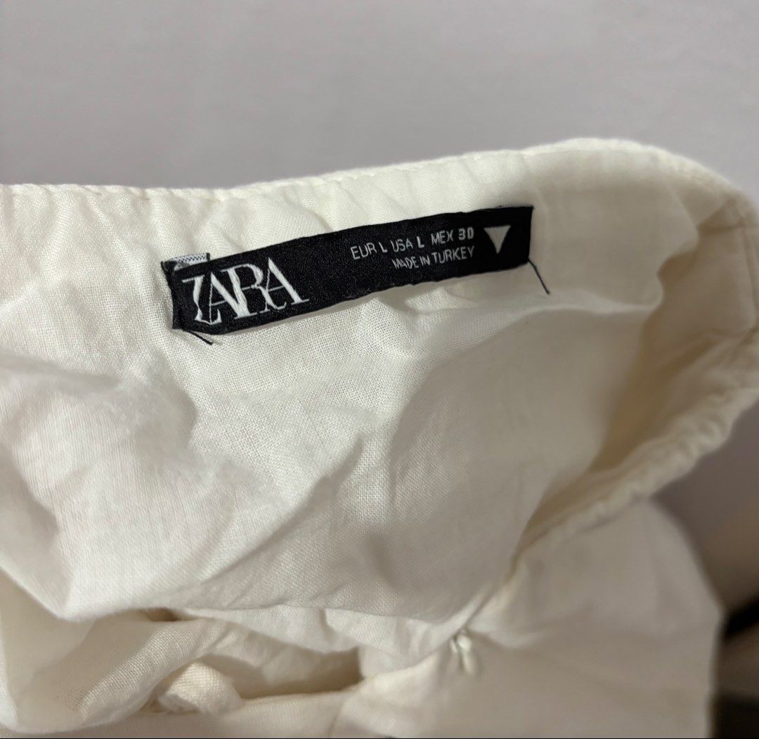 White Dress from Zara (Category: Dresses) located in Manila. Submitted by pasig_jb (Listing ID 1470091194, Image 2). Description: White dress from Zara. Size L on tag. Used once only..