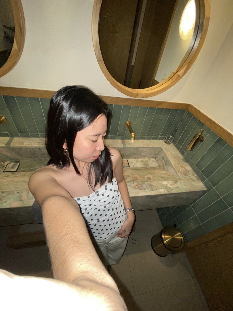 White Polka Dot Strapless Tube Top (Category: Sleeveless) located in Guinobatan. Submitted by whtvrim (Listing ID 1469964866, Image 2). Description: .