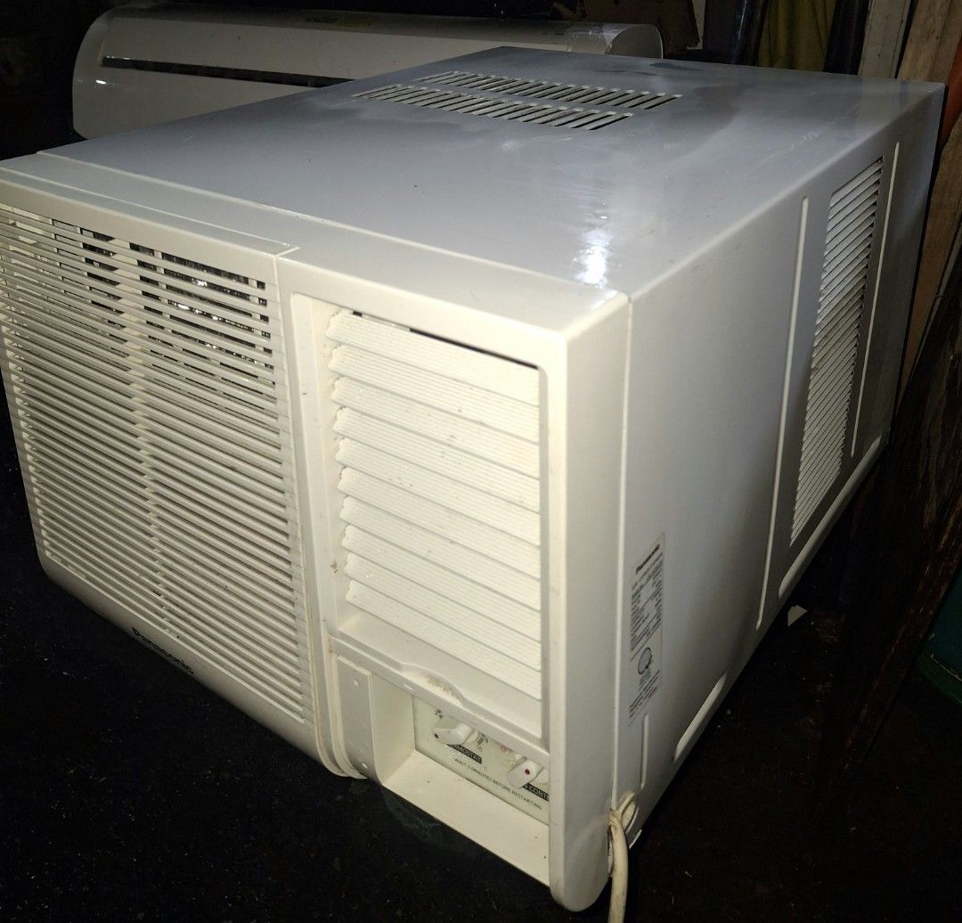 Window type Non Inverter Panasonic Brand (Category: Other Home Appliances) located in Manila. Submitted by airconnicks (Listing ID 1470128439, Image 2). Description: No issue No repair Ready to Install Also Brand-new available.
