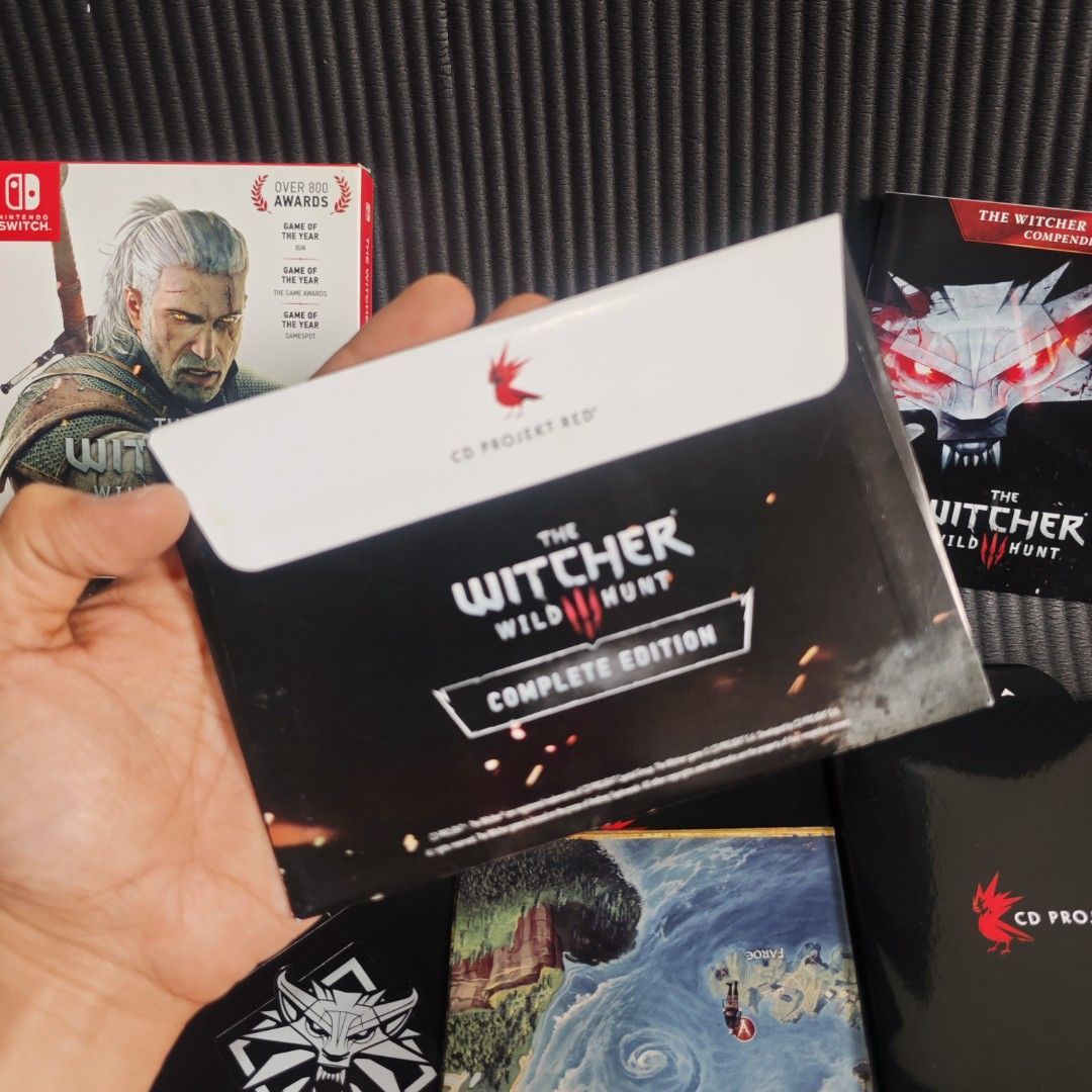 Witcher 3 Wild Hunt Complete Edition with Big Box (Rare) (Category: Nintendo) located in Quezon City. Submitted by shopme_gadget30 (Listing ID 1470001406, Image 2). Description: kindly read the details first for sale fixed price Mint Condition tested and working with case and game card with big box, Map, manuals/booklet with Sticker and with Sealed Post Art compatible to Nintendo switch Eur region Rare Good for collection qc area meet up: sm nort