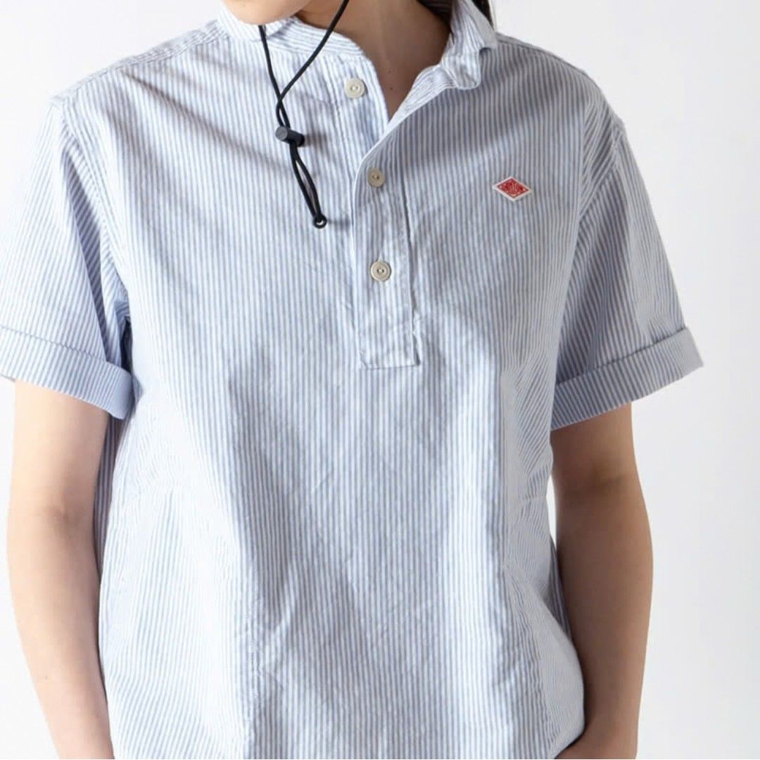 Women's - Danton - Round Collar (Category: Shirts) located in Bacolod City. Submitted by drop.ph (Listing ID 1470089191, Image 1). Description: Danton - Round Collar Shirt *Oversized, Oxford *Size S - 20.5x25.5, 26 Back *Excellent *No Flaws *Price: 1,300php *Add SF if outside Bacolod City.