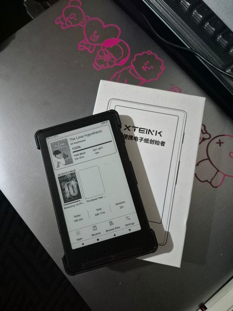 Xteink x4 (Category: E-Readers) located in Manila. Submitted by abethgueco (Listing ID 1470086547, Image 2). Description: - Brand/Model: Xteink X4 e-reader - Condition: Excellent, well-maintained - Includes: Protective case with a comfortable hand strap at the back - Hardware features: ESP32-C3 rev 4 chip, 16MB flash storage - Design: Compact, lightweight, and highly portable for reading anytime, anywhere - with memory card - Crossink ready.