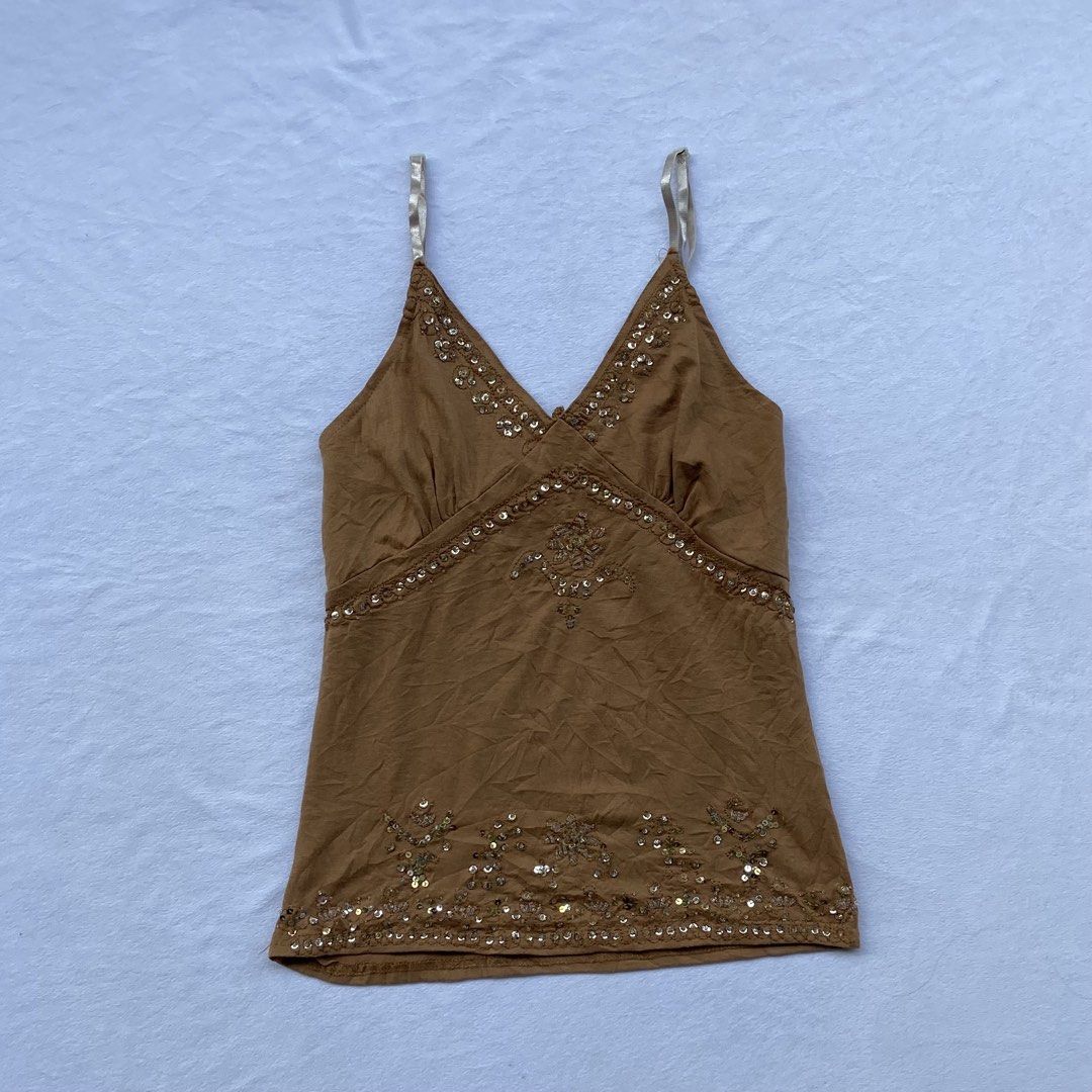 Y2K Beaded Cami Tops, so.fu.na (Category: Blouses) located in General Santos City (Dadiangas). Submitted by kala_chuchi (Listing ID 1470110413, Image 1). Description: Size. Small 13 inches width 23 inches length No flaws Over all condition Excellent .