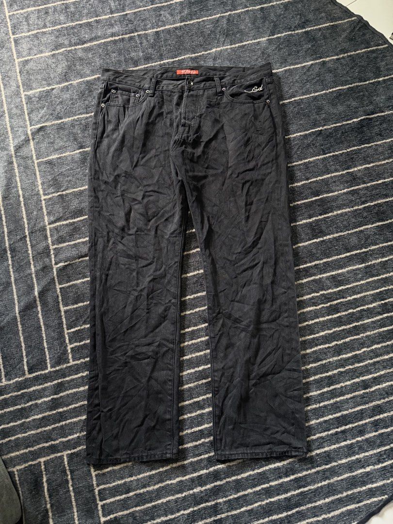 Y2k ed hardy embroid jeans (Category: Jeans) located in Batangas. Submitted by robertlopezigaya (Listing ID 1469980546, Image 2). Description: Y2k ed hardy embroid jeans Size 38 No issue Excellent condition.