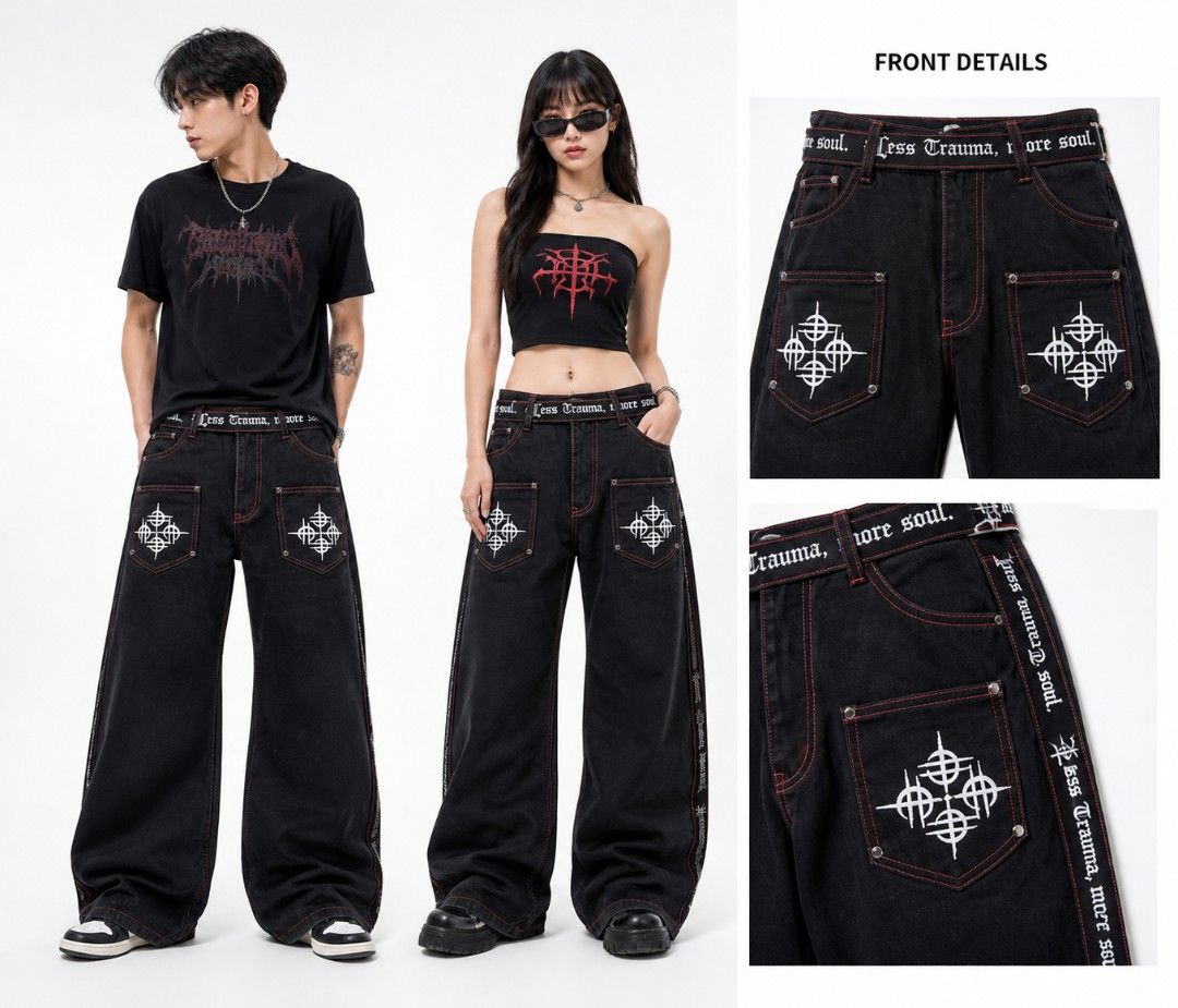 Y2K MODERN STREET WEAR (Category: Looking For) located in Valencia. Submitted by cebesusedclothshop (Listing ID 1469981997, Image 1). Description: credit to the owner of PSYLOS1 page.. size W29 L40 LIKE NEW CONDITION NO FLAWS see actual photo posted..