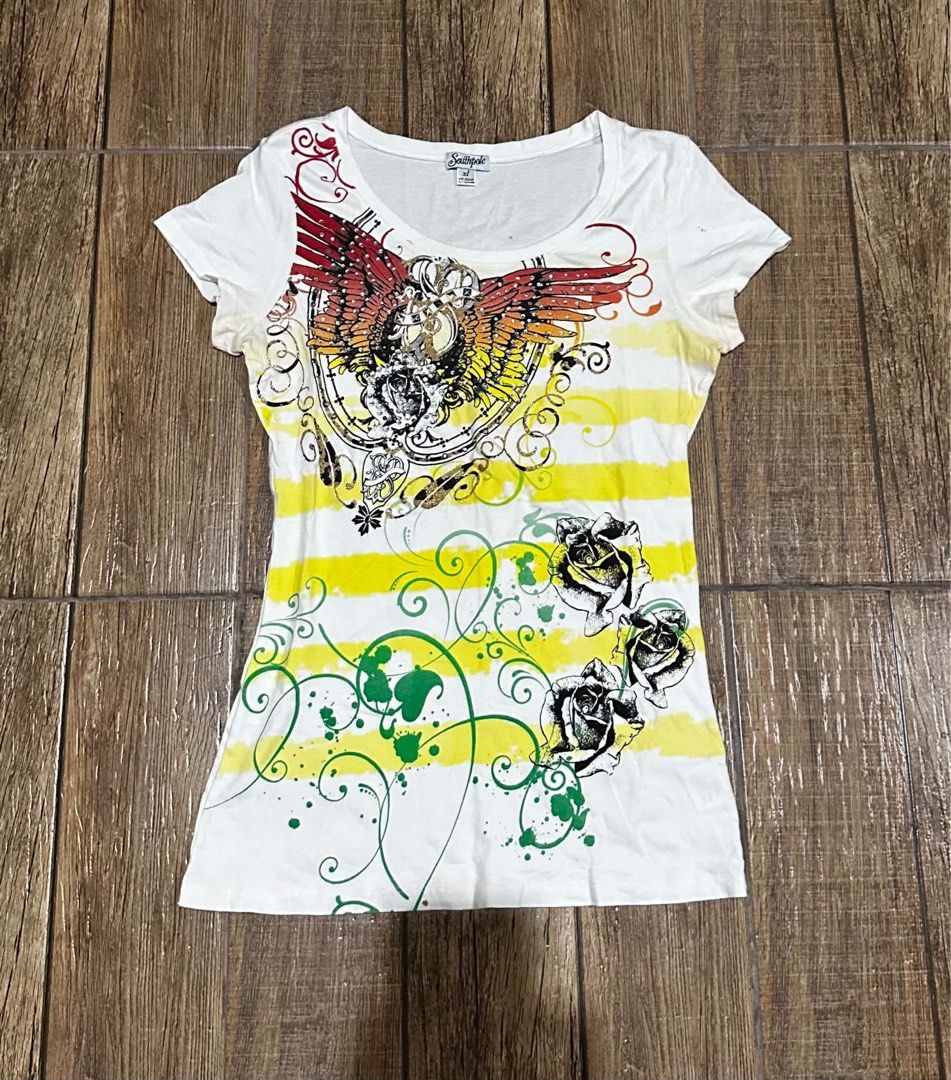Y2K SOUTHPOLE BLOUSE (Category: Blouses) located in Manila. Submitted by urban.vintage (Listing ID 1470073228, Image 1). Description: ISSUE: NONE (NEED WASH) MOP :GCASH (NO COD) SHIP VIA: LALAMOVE & J&T LOCATION: PASIG CITY LENGTH: 27 WIDTH :19 .
