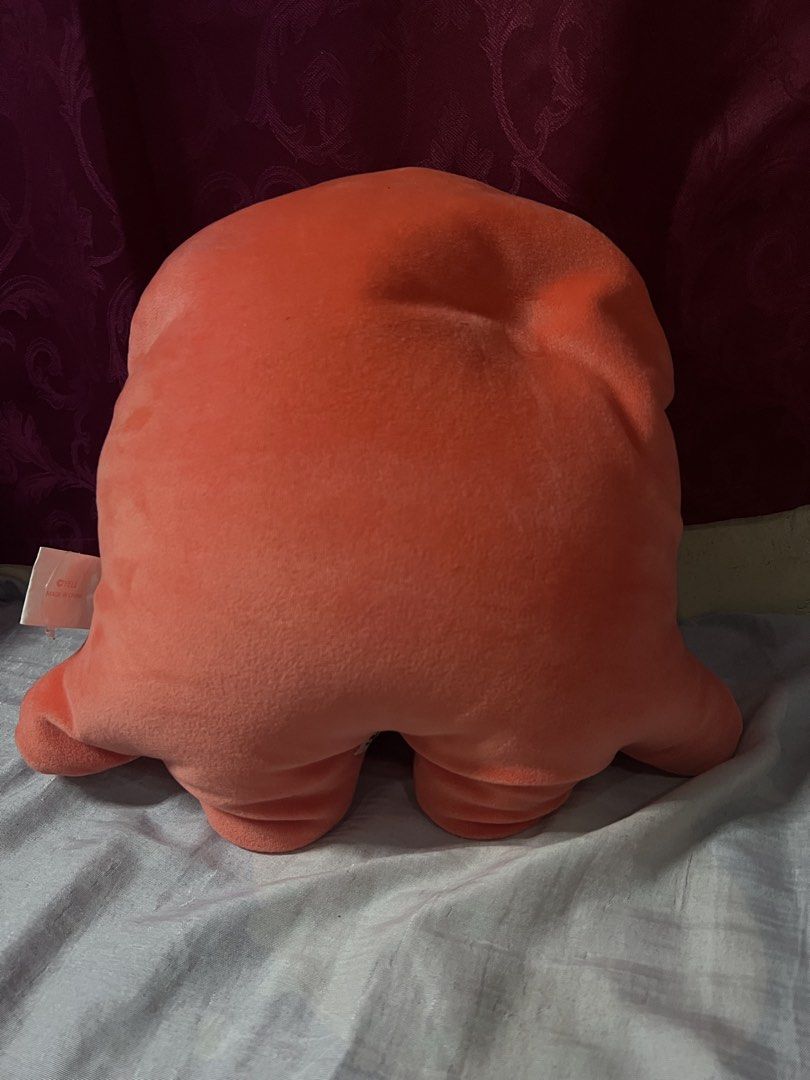 Yell Orange Octopus Plushie Toy (Category: Plushies & Soft Toys) located in Bulacan. Submitted by haven_plushie_dolls.888 (Listing ID 1470104288, Image 2). Description: - Brand: Yell - Color: Bright orange - Material: Soft plush fabric - Features: Embroidered eyes, white/yellow nose detail, and four stubby tentacles - Condition: Clean fabric, nice and even fluff, with original side tag attached - Origin: Made in China.