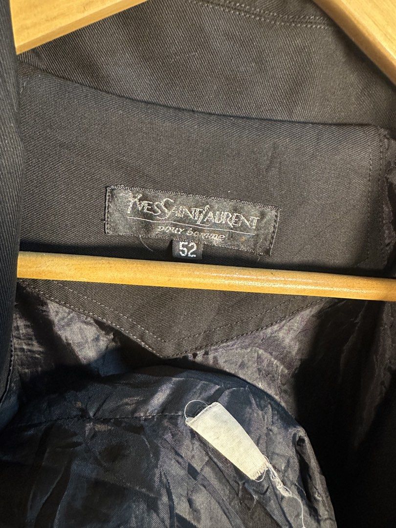 Y$L HARRINGTON JACKET (Category: Luxury Apparel) located in Rizal. Submitted by jamesthrift (Listing ID 1470113506, Image 2). Description: Y$L HARRINGTON JACKET Size : 52 on tag Large - XL Dimes: -width 24 -length 27.5 Condition: Excellent condition Color Rate: 9.5 Issue:none 🏷️999+sf.