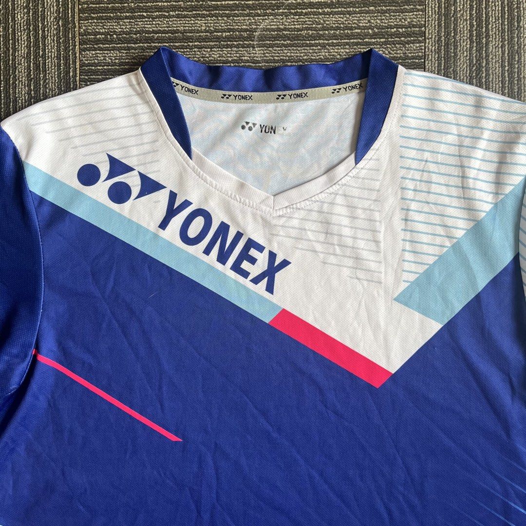 Yonex Women Game Jersey Tee (Category: Activewear) located in Imus. Submitted by thriftsportph (Listing ID 1470011379, Image 2). Description: Yonex Women Game Jersey Tee Size on Tag : Extra Large (Asian) Dimension : L26” W21” Price : 300 Condition : 9/10 Issue : Faded printed tag on the neck..