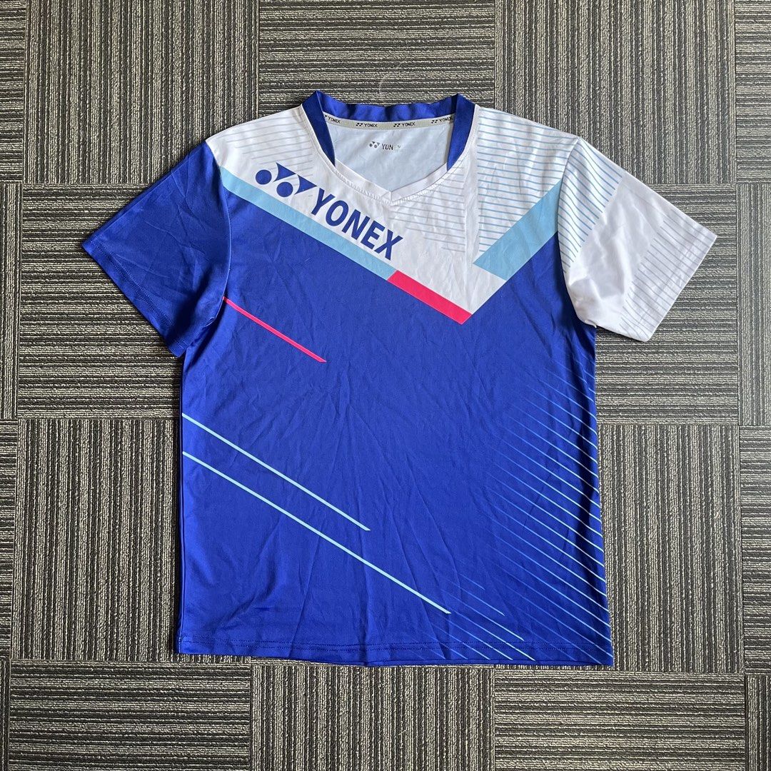 Yonex Women Game Jersey Tee (Category: Activewear) located in Imus. Submitted by thriftsportph (Listing ID 1470011379, Image 1). Description: Yonex Women Game Jersey Tee Size on Tag : Extra Large (Asian) Dimension : L26” W21” Price : 300 Condition : 9/10 Issue : Faded printed tag on the neck..