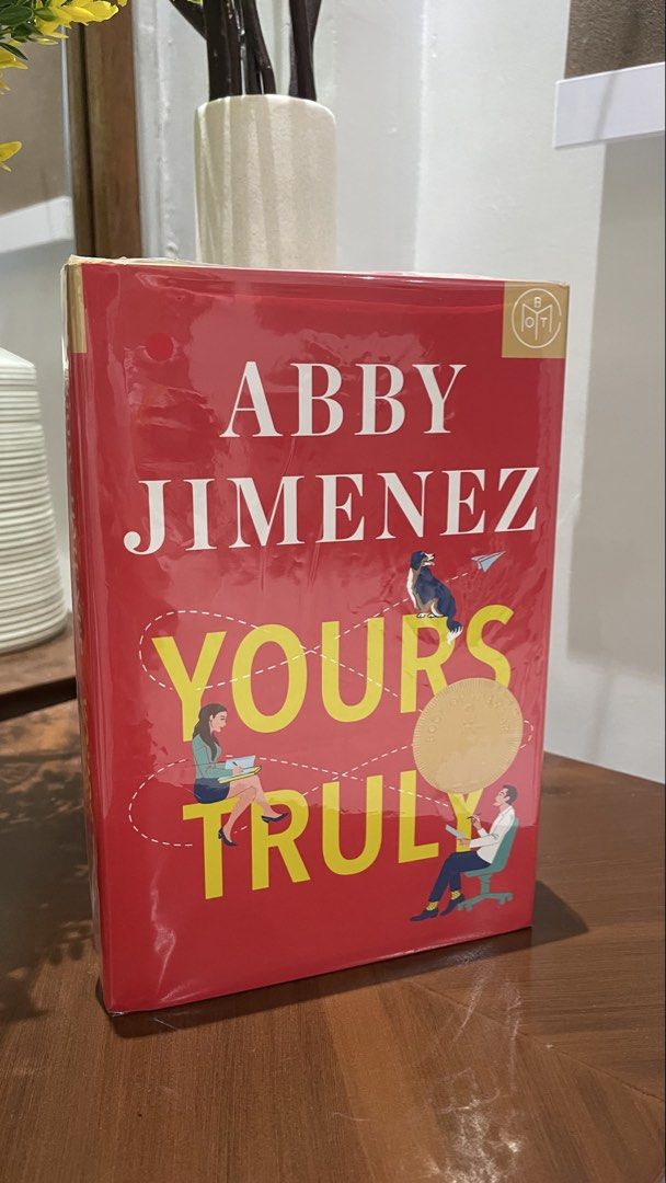 Yours Truly (Hardcover) by Abby Jimenez (Category: Storybooks) located in Bulacan. Submitted by ldcloset (Listing ID 1470029071, Image 1). Description: BOTM 2023 Condition: Vgc You can dm me for additional photos or inquiries. Thank you :) Rfs: Decluttering 📍Bulacan MOD: J&T (shipping fee is shouldered by buyer) MOP: Gcash.