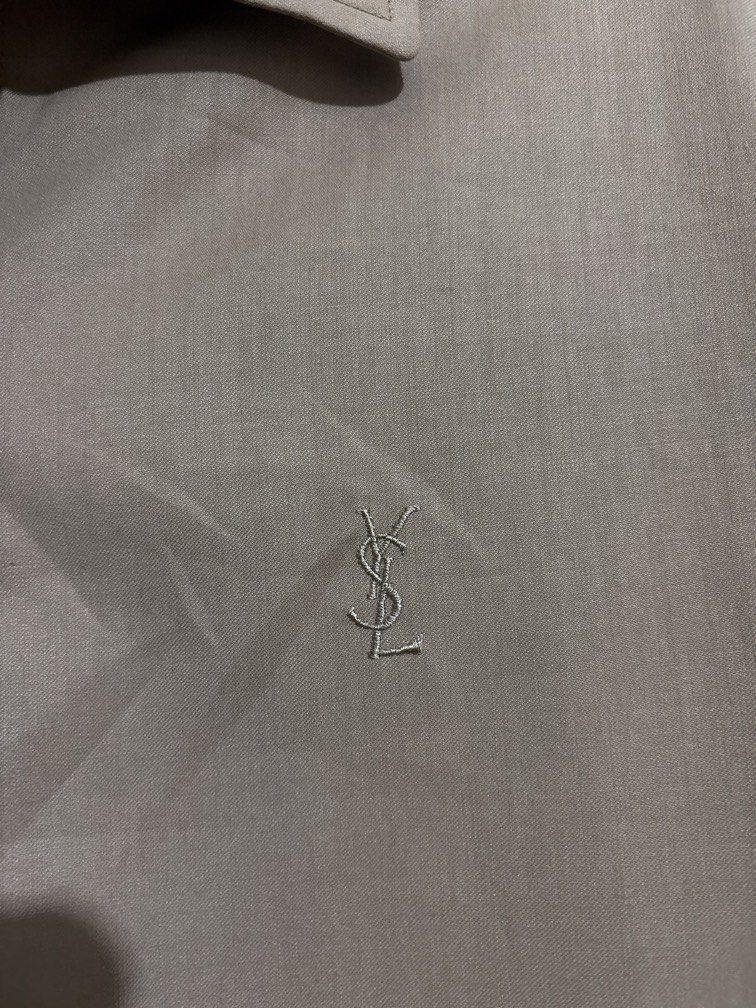 YSL blend Harrington (Category: Coats, Jackets and Outerwear) located in Muntinlupa City. Submitted by owrayttttt (Listing ID 1470098291, Image 3). Description: - YSL blend harrington style - Off/Legit but a very solid piece - Dimes is 24x27 - No washtag - Free shipping via j&t.