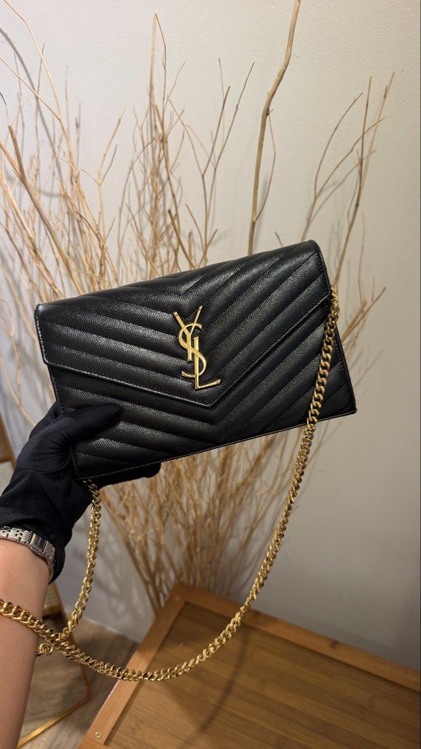 Ysl Medium Wallet on Chain Ghw (Category: Luxury Bags & Wallets) located in Manila. Submitted by rangel2017 (Listing ID 1470064700, Image 2). Description: Authentic Ysl Cassandre Medium Wallet on Chain Excellent Condition Complete Set with Auth Cert 70,000 Nuvali Sta Rosa Laguna.