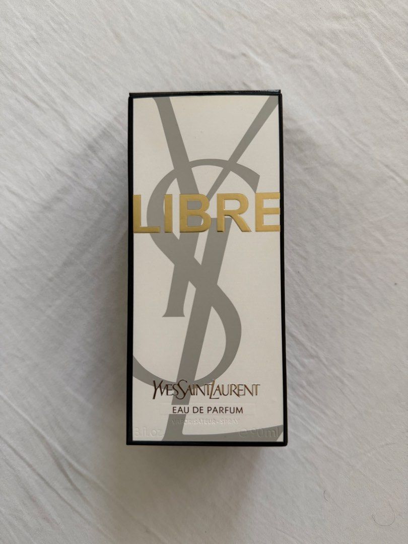 Yves Saint Laurent Libre Eau de Parfum 90ml (Category: Fragrance & Deodorants) located in Quezon City. Submitted by rej_lawig (Listing ID 1470025103, Image 2). Description: - Authentic Yves Saint Laurent Libre Eau de Parfum - Size: 90ml / 3 fl oz - Luxurious gold YSL hardware wrapping the glass bottle - Chic black asymmetrical cap - Original box included - 100% genuine and well-kept - Ships securely from a trusted seller.