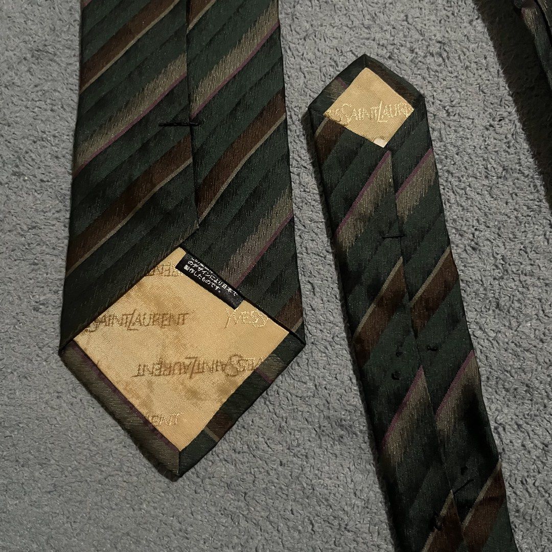 Yves Saint Laurent Neck Tie (Category: Luxury Accessories) located in Hagonoy. Submitted by ianthrift_ph (Listing ID 1470093386, Image 3). Description: complete tags/authentic pristine condition color rate 10/10 no issue .