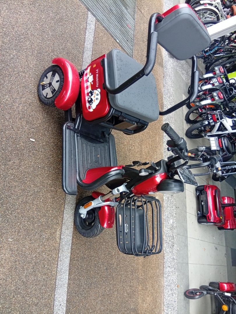 YY Mobility Vintage 3-Wheel Electric Mobility Scooter, Sports Equipment ...
