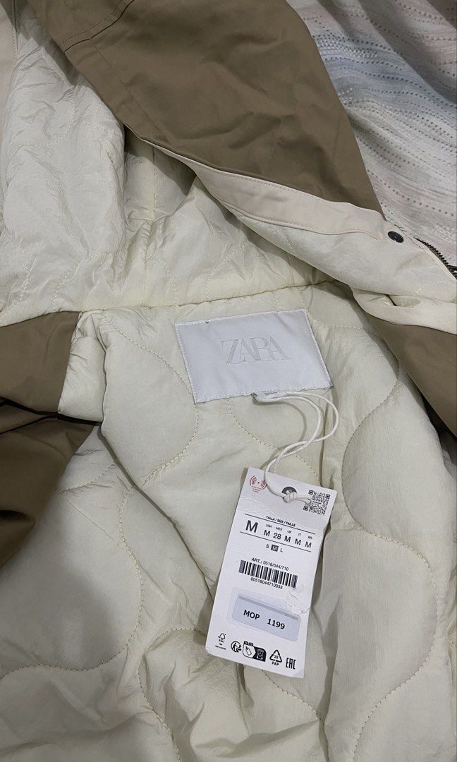 ZARA beige trench coat (Category: Coats, Jackets and Outerwear) located in Quezon City. Submitted by beth.mirandilla (Listing ID 1470085715, Image 3). Description: ZARA Beige winter trench coat unused (with tag on) original price: 1.2K MOP / 5.7K PHP from: ZARA Macau (Price can be discounted) .