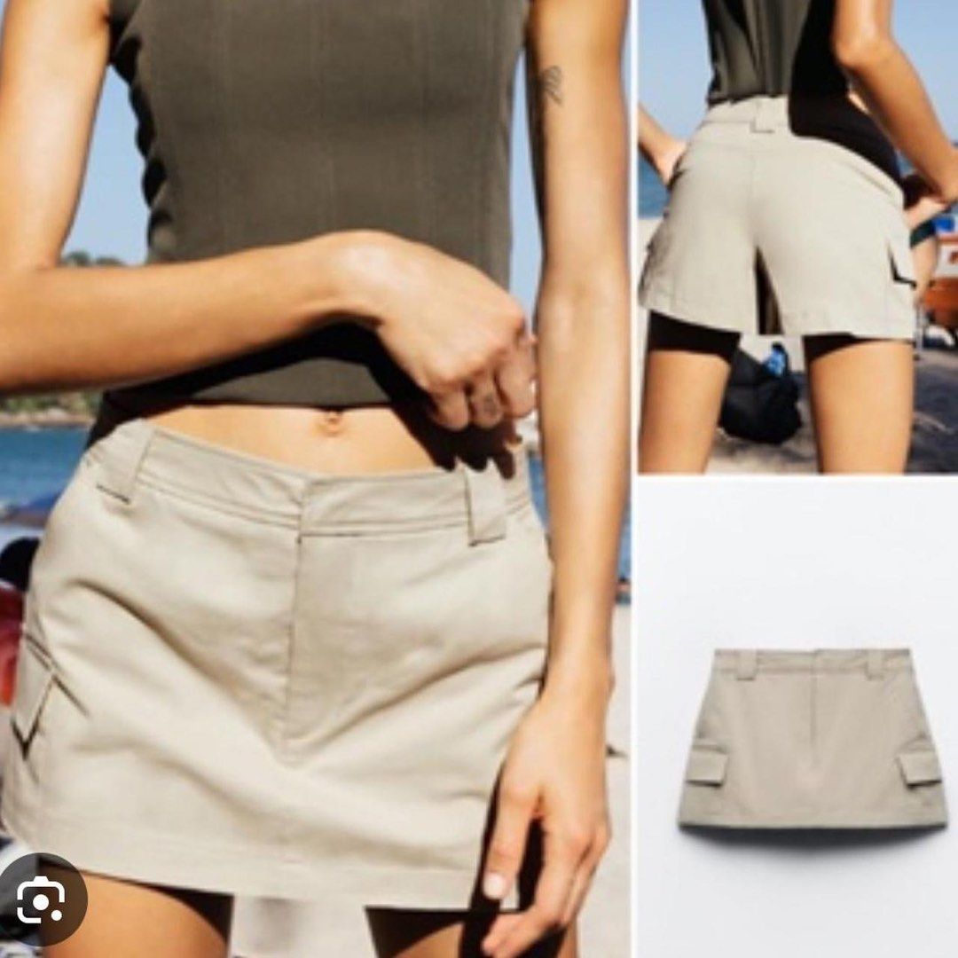 Zara cargo skort (Category: Skirts) located in Tacloban City. Submitted by ccharmagne (Listing ID 1470034115, Image 1). Description: Perfect condition, versatile and easy to pair with your favorite tops..