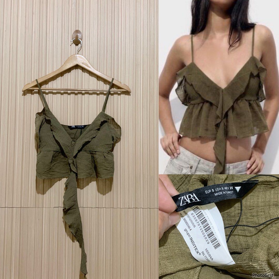 Zara frill top (Category: Blouses) located in Koronadal. Submitted by gstyledforless (Listing ID 1470105324, Image 1). Description: .