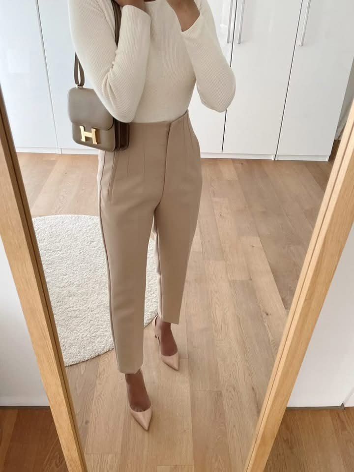 Zara high waisted pants (Category: Other Bottoms) located in Manila. Submitted by gee0505 (Listing ID 1470076296, Image 1). Description: used once !! Srp 2k plus best fit size 27-29 waistline.