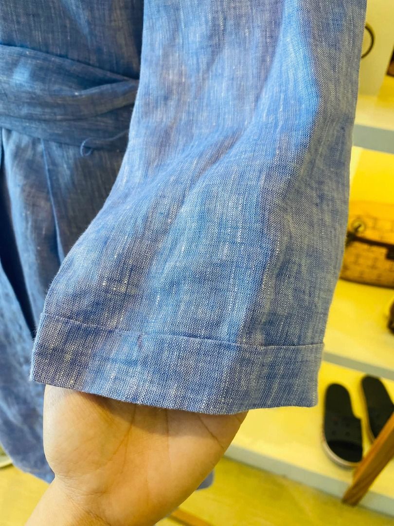 ZARA LINEN BELTED DRESS (Category: Dresses) located in Baguio. Submitted by asna_taku (Listing ID 1470047600, Image 3). Description: ZAR@ LINEN BELTED DRESS S-M ₱800.