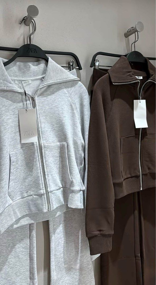 ZARA ZIP UP SETS (Category: Sets & Coordinates) located in Manila. Submitted by jennysantos_ (Listing ID 1470047733, Image 2). Description: SIZES GRAY - (11) SMALL (4) MEDIUM CHOCO - (8) SMALL (4) MEDIUM (4) LARGE BLACK - (4) SMALL (4) MEDIUM .