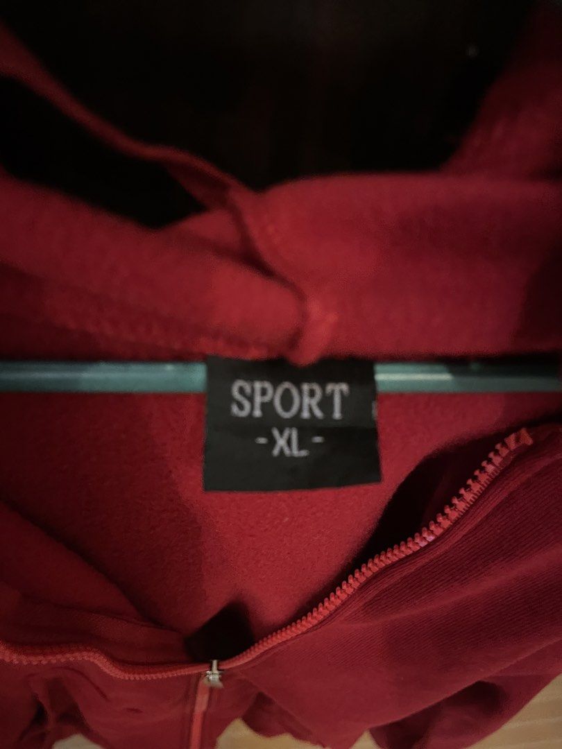 Zip Up Red Jacket (Category: Coats, Jackets and Outerwear) located in Marikina City. Submitted by prelovedbyshams.sy (Listing ID 1470085028, Image 2). Description: .