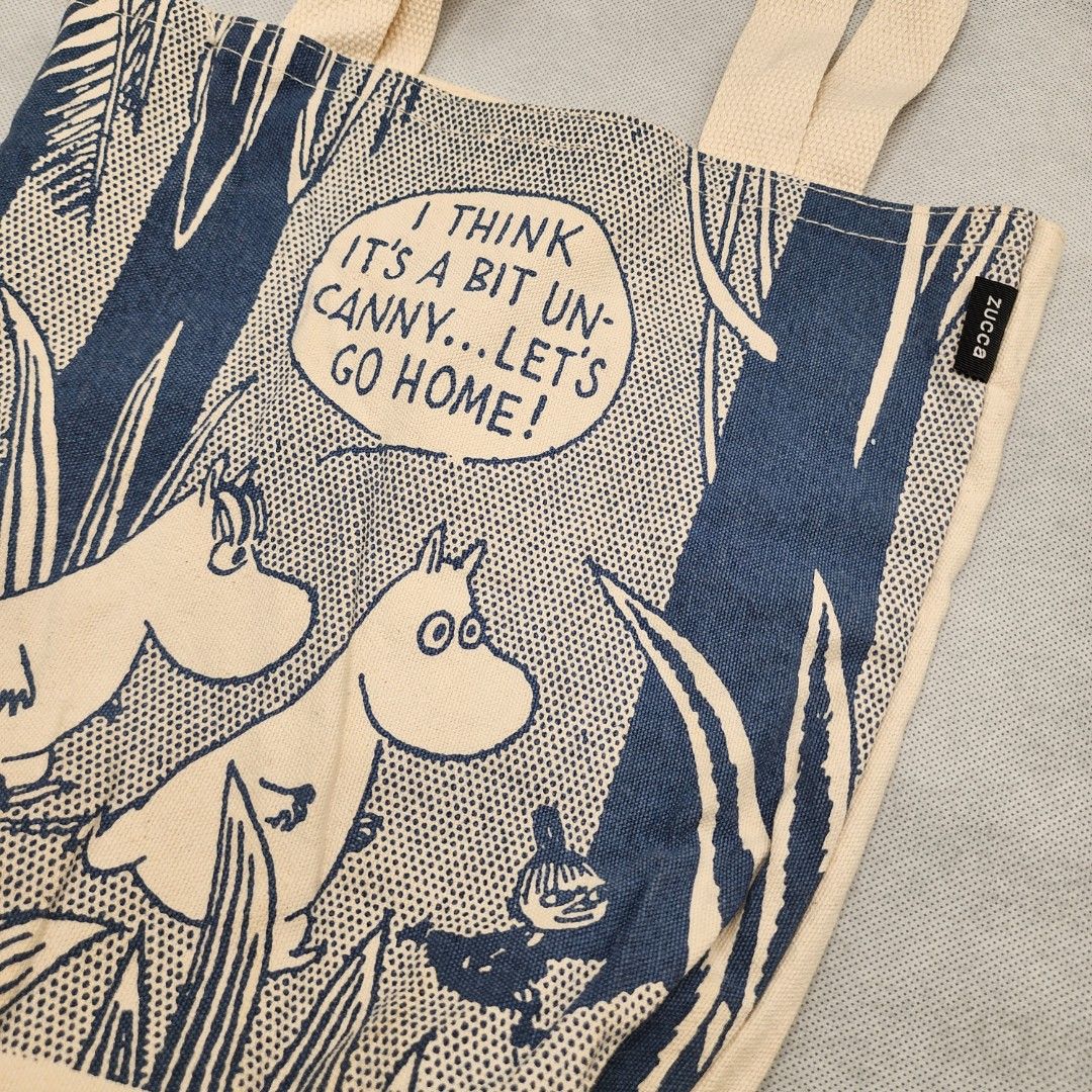 Zucca x Moomin Collaboration Canvas Tote Bag (Category: Tote Bags) located in Binan City. Submitted by dottienook (Listing ID 1470038767, Image 2). Description: Zucca x Moomin Collaboration Canvas Tote Bag sf at buyers expense.