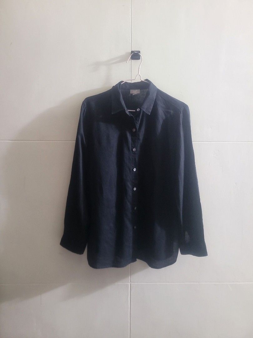 100%Linen J jill Black Bottondown (Category: Longsleeves) located in Los Banos. Submitted by lopecruz (Listing ID 1470264133, Image 1). Description: 21"armpit laid flat 26"length S-M like new.
