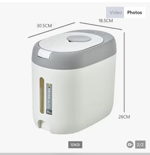 Tupperware RiceSmart Junior 5KG Rice Dispenser, Furniture & Home Living ...