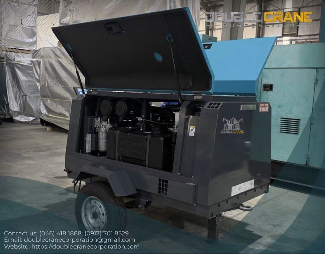 185 cfm Airman Brand New - Latest (Category: Industrial Equipment) located in Manila. Submitted by santiago0721 (Listing ID 1470218159, Image 1). Description: Brand New Unit Denyo (Japan) 185 cfm Can run 2 units Jack hammer Trailer Mounted Free delivery within Metro Manila.