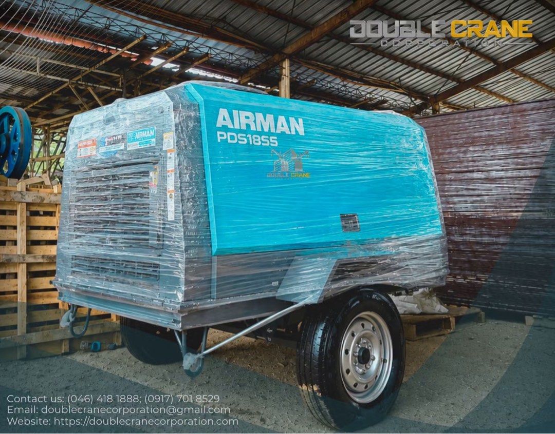 185 cfm Airman Brand New - Latest (Category: Industrial Equipment) located in Manila. Submitted by santiago0721 (Listing ID 1470218159, Image 2). Description: Brand New Unit Denyo (Japan) 185 cfm Can run 2 units Jack hammer Trailer Mounted Free delivery within Metro Manila.