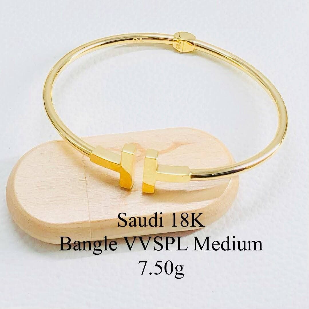 18k Saudi gold bangles (Category: Bracelets) located in Manila. Submitted by bhelgoldseller2ndaccount (Listing ID 1470207119, Image 3). Description: New!!✨New!!✨New!! Authentic 18k Saudi Golds 💯pawnable/naisasanla 💯with high appraisal rate 💯good investment 💯Direct supplier price 👉OPEN for resellers 🌺please take time to evaluate their actual sizes and grams 👉Best panggift for all occasions ✅ Sold per grams not per piece Kya lowest price ✅Wi