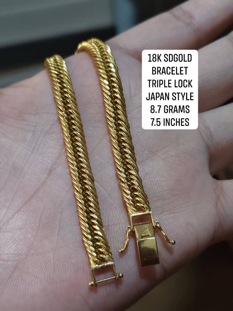 18k saudi gold bracelet (Category: Bracelets) located in Manila. Submitted by danicacruz1024 (Listing ID 1470269274, Image 1). Description: .
