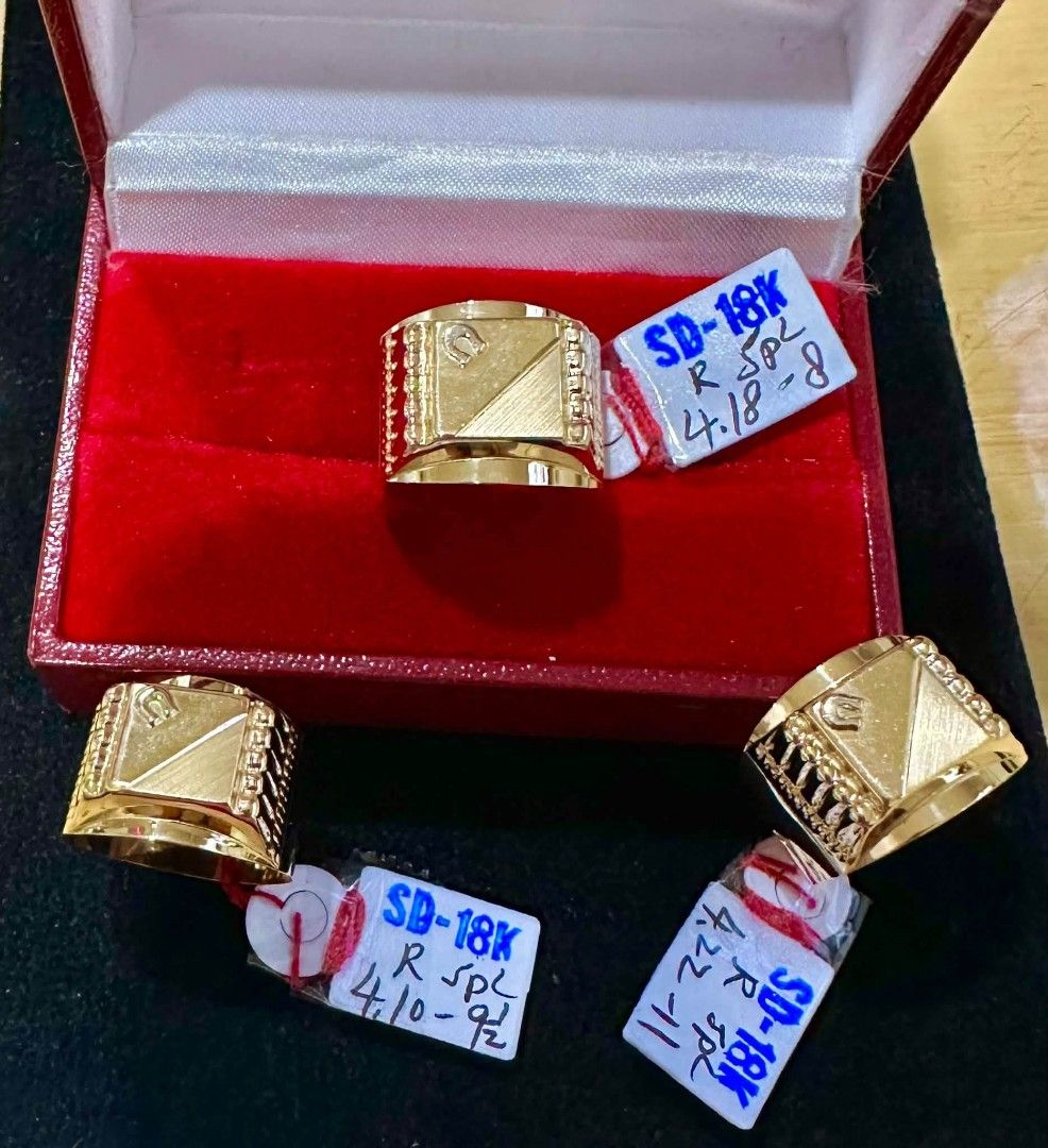 18k Saudi gold mens ring (Category: Rings) located in Manila. Submitted by bhelgoldseller2ndaccount (Listing ID 1470176542, Image 3). Description: New!!✨New!!✨New!! Authentic 18k Saudi Golds 💯pawnable/naisasanla 💯with high appraisal rate 💯good investment 💯Direct supplier price 👉OPEN for resellers 🌺please take time to evaluate their actual sizes and grams 👉Best panggift for all occasions ✅ Sold per grams not per piece Kya lowest price ✅With