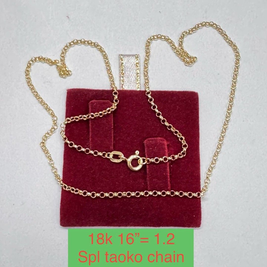 18K SAUDI GOLD PAWNABLE OPEN FOR LAYAWAY (Category: Necklaces) located in Marikina City. Submitted by jhem.andcojewelry (Listing ID 1470160904, Image 1). Description: 18K SAUDI GOLD PAWNABLE OPEN FOR LAYAWAY.