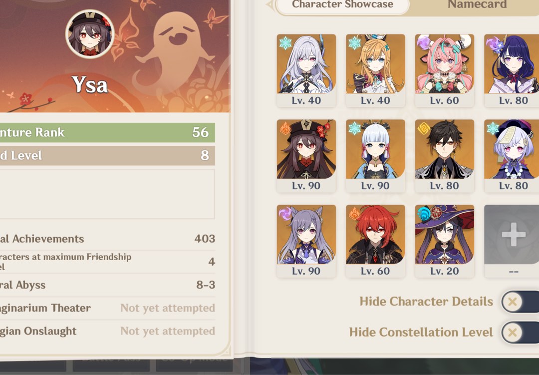 [RUSH] 16x5 Asia AR 56 Genshin Account | Skirk + Escoffier Account ...