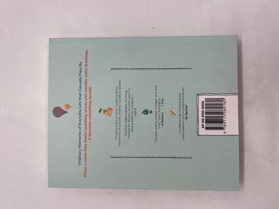 1cm+ (1 centimeter plus) creative essay book apop (Category: Stationery & School Supplies) located in San Juan City. Submitted by transloucent12 (Listing ID 1470227243, Image 2). Description: - Title: 1cm+ by Kim Eun-ju - Content: Short essays, witty drawings, and illustrations about everyday life - Condition: Clean pages, intact spine, minimal shelf wear on the cover - Vibe: Great light read for coffee shops or bedtime - Shipping: Ships fast fro