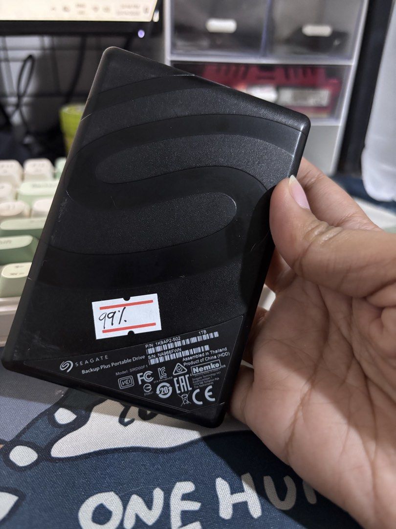1tb external hdd (Category: Hard Disks & Thumbdrives) located in Manila. Submitted by reginedetera (Listing ID 1470258478, Image 2). Description: 1tb external hdd 99% health 100% performance 1only Loc: Pasig.