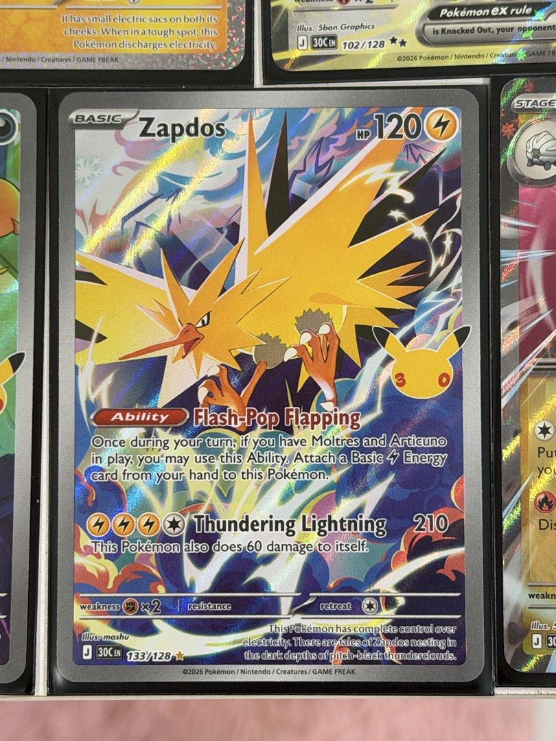 30th Celeb Unwanted Hits (Category: Card Packs) located in Quezon City. Submitted by eidieguanzon (Listing ID 1470299667, Image 2). Description: Bagong rip lang galing sa ETB tapos diretso sa sleeves. 600 TAKE ALL💯 Location: Amparo, North Caloocan 😊 Shipping: JNT or Lalamove.