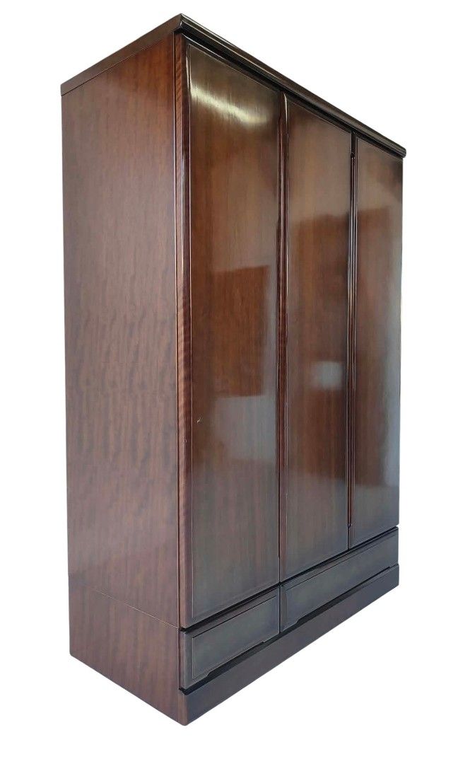 3-DOOR CLOSET DRAWER CABINET (Category: Shelves, Cabinets & Racks) located in Mexico. Submitted by mgracejapansurplus (Listing ID 1470277640, Image 3). Description: NEW ARRIVAL 🔥 JAPAN LUXURY (Surplus) 3-DOOR CLOSET DRAWER CABINET ✨ - Solid Wood 3-Door Closet Drawer Cabinet - Heavy, durable solid wood with a rich glossy finish - 3 spacious cabinet doors + bottom drawers for extra storage - Sturdy build, smooth surface, timeless design - Dimensio