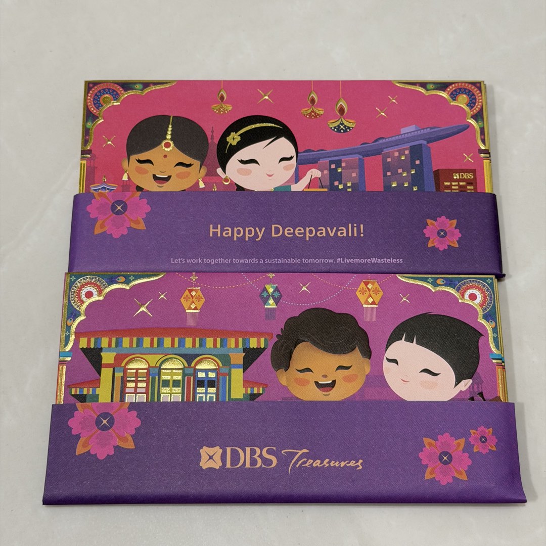 [$6 Mailed for 2 packs] 2026 DBS Treasures Deepavali Packet, Hobbies ...