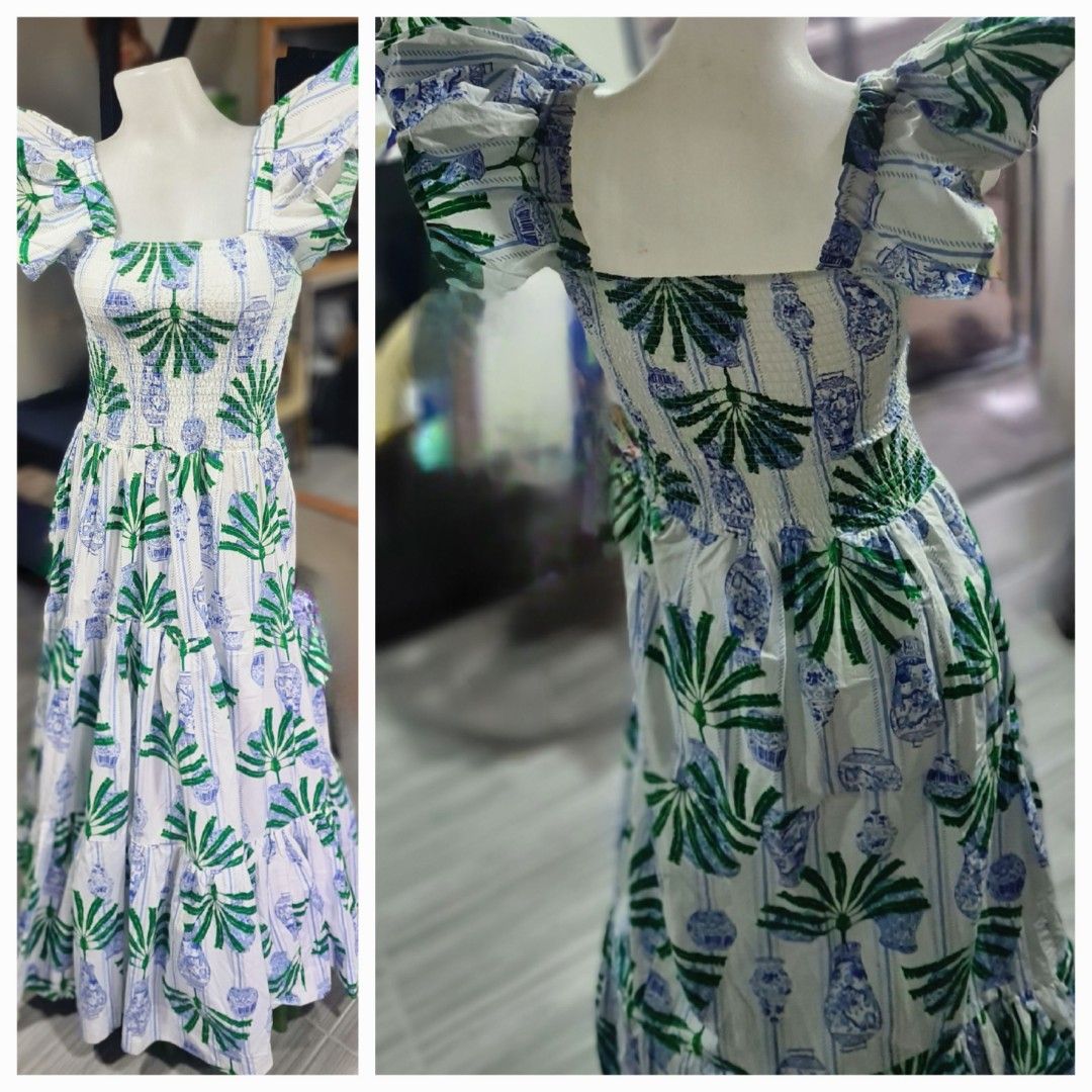 8 Oak Lane Dress (Category: Dresses) located in Marikina City. Submitted by reloved.closet26 (Listing ID 1470195285, Image 1). Description: 🌿 AVAILABLE IN 2 OPTIONS: 🤍 OPTION 1 — WHITE WITH BLUE & GREEN PRINT 💖 ₱3,000 ONLY! * Photo: First collage (top photos) * Size: Small * Condition: Like New / Excellent A fresh and elegant design with a classic, sophisticated tropical vibe. 💙🌿 🌸 OPTION 2 — LIGHT PINK WITH GREEN & YELLOW PRINT 💖 ₱3,000 O