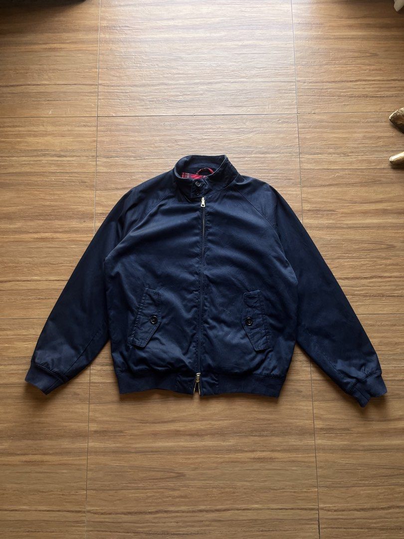 90s Heavy Harrington Bomber Jacket (Category: Coats, Jackets and Outerwear) located in Davao. Submitted by spilled.bins (Listing ID 1470268548, Image 1). Description: 90s Heavy Harrington Bomber Jacket Width: 22.5in Length: 24.5in Boxy Large Measurement | Best Fit Medium Distressing | Disoloration on Zip Seam Good Condition . Mine: ₱500 +shipping fee on top . Model Reference: Height: 5’5 feet Weight: 68kg.