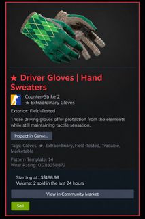 CSGO Transport Glove and Shadow Dagger, Video Gaming, Gaming ...