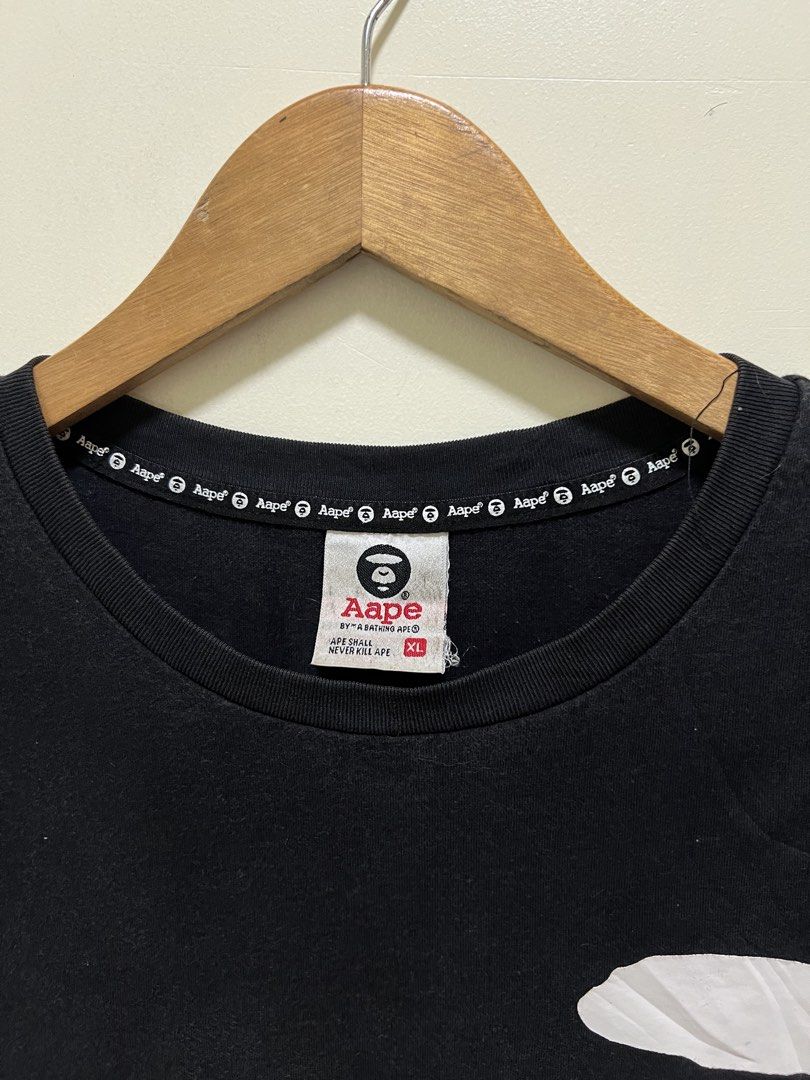 Aape Black Graphic Shirt (Category: Formal Shirts) located in Manila. Submitted by thriftpoint99 (Listing ID 1470246417, Image 3). Description: 21x28 No issue Need wash only Excellent condition.