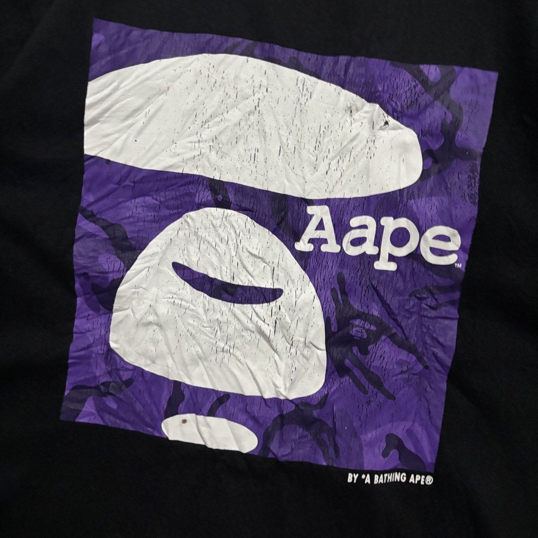 AAPE BLACK SHIRT (Category: Tshirts & Polo Shirts ) located in Taytay. Submitted by dwinsapparel (Listing ID 1470255756, Image 2). Description: AAPE BLACK HOODIE W-20 L- 25.5 EXCELLENT CONDITION NEED WASH COMPLETE TAGS HAIRLINES.