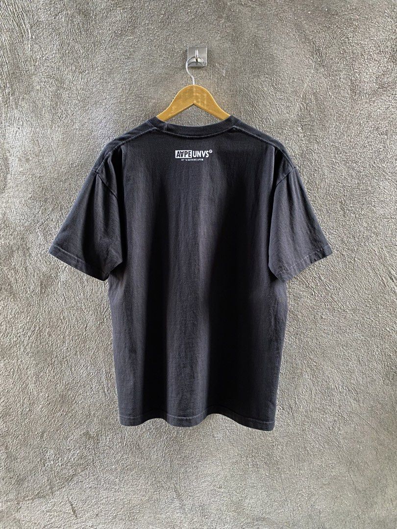Aape By A Bathing Ape Tee (Category: Tshirts & Polo Shirts ) located in Davao. Submitted by salomee (Listing ID 1470222642, Image 3). Description: aape by a bathing aape (legit/authentic) medium width: 22 length: 28.5 in excellent condition color rating: 9.5/10 no hidden issues. ₱ 750 mindanao, davao city dm 💬.