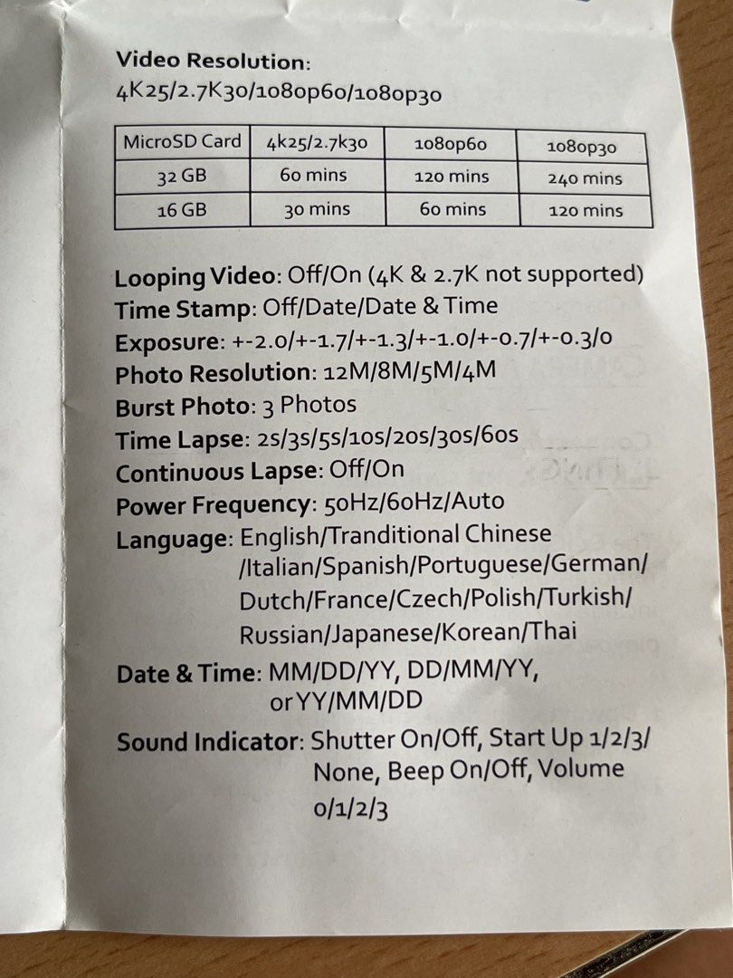 Action Camera (Category: Video Cameras) located in Singapore. Submitted by yc113 (Listing ID 1470205605, Image 2). Description: .With accessories .Front LED not working .Price negotiable .